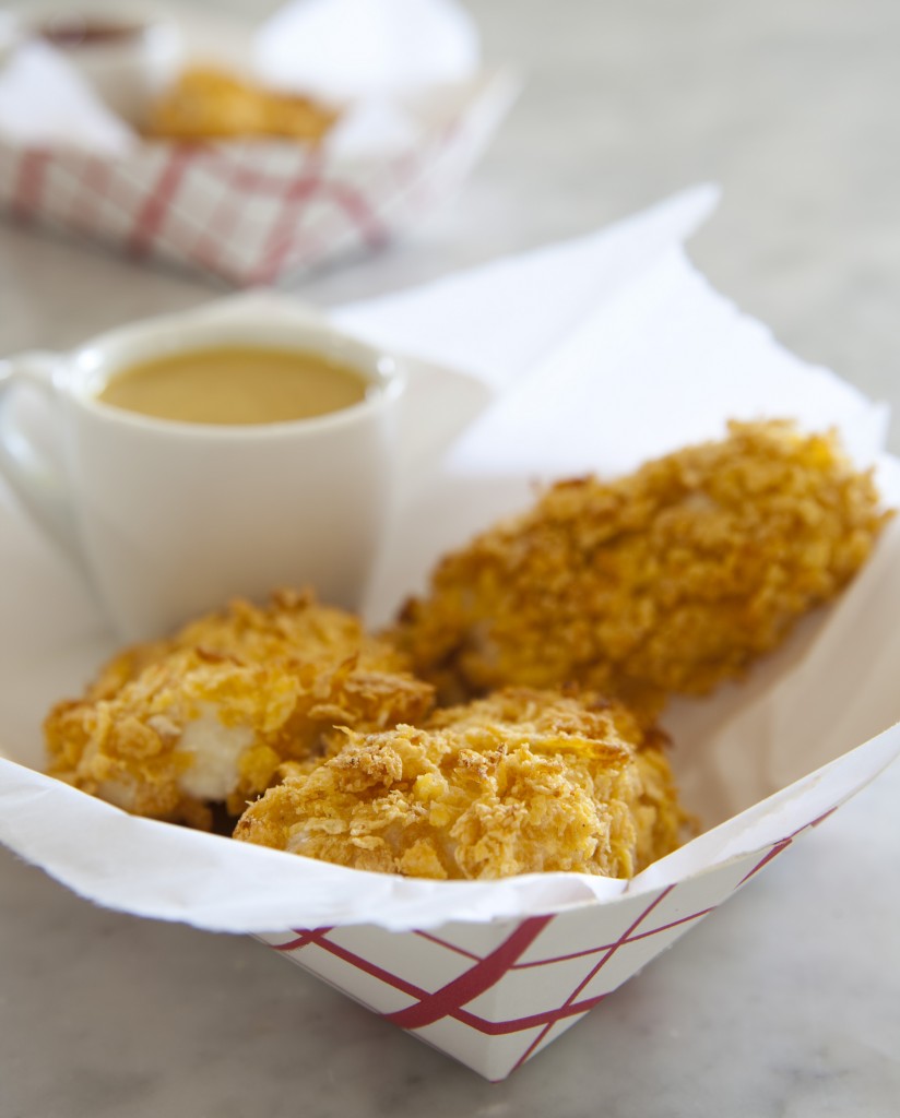Crispy Baked Fish Sticks with Honey Mustard Dipping Sauce {Recipe