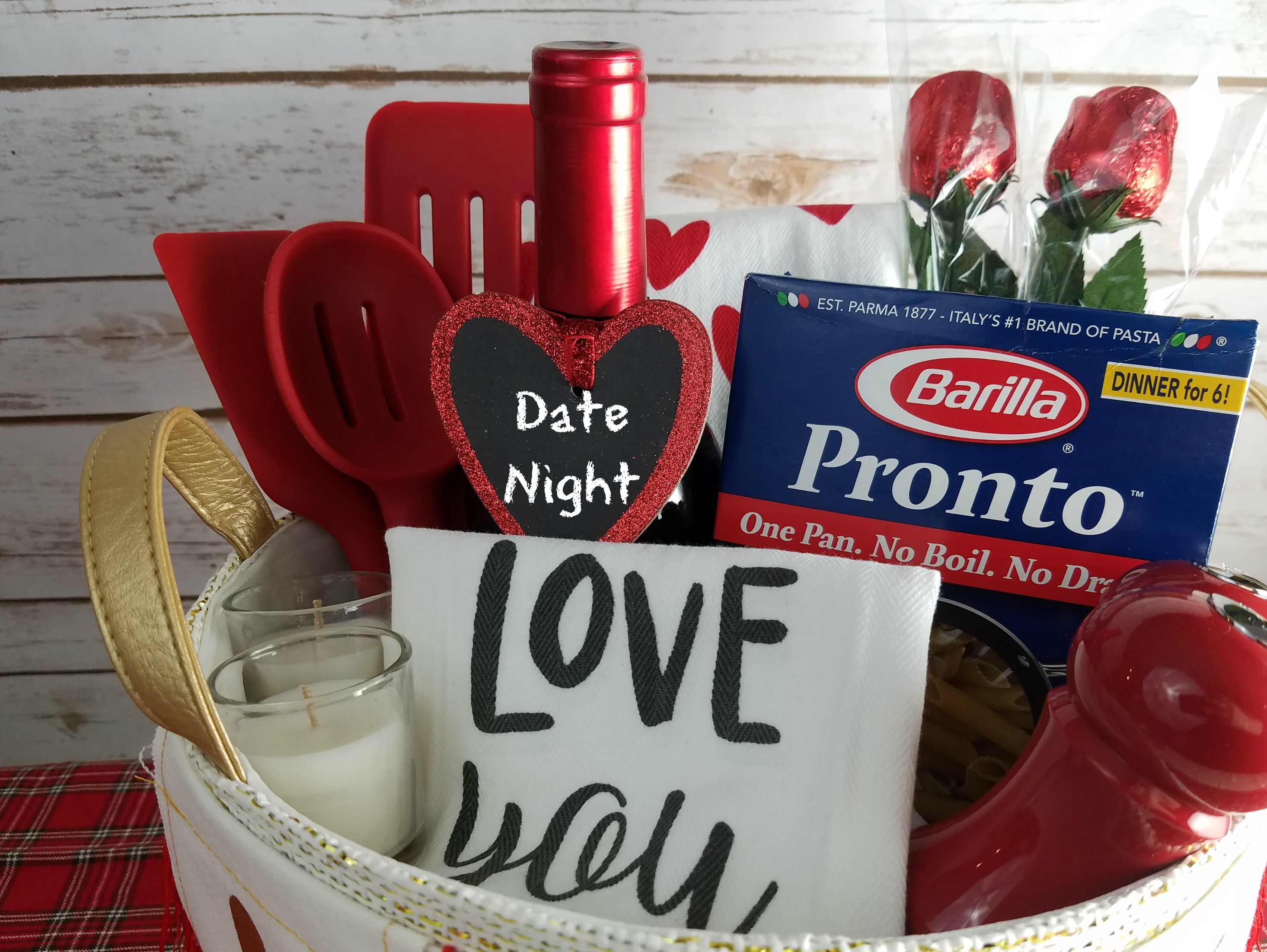 Date night gift basket