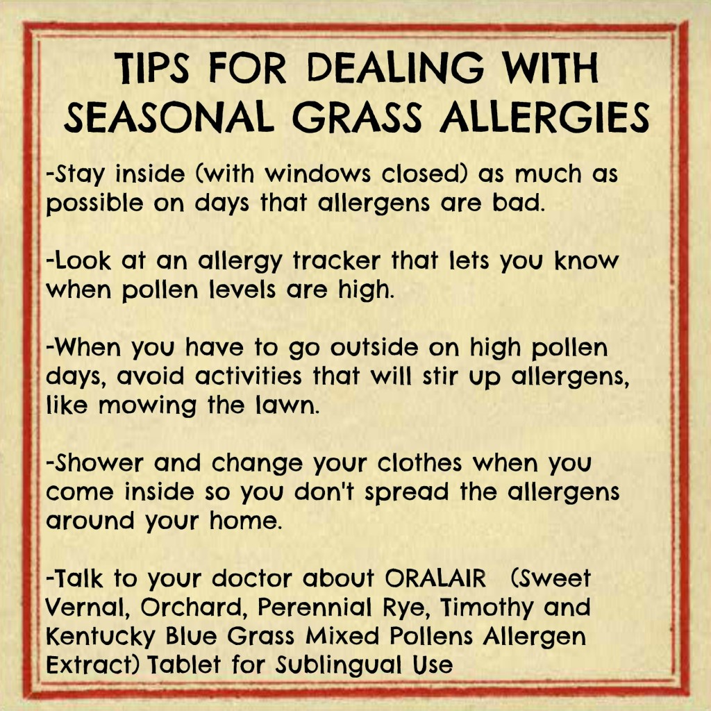 Tips For Dealing With Seasonal Grass Allergies Making Time for Mommy