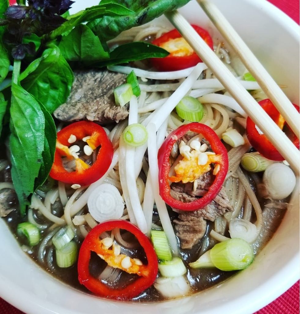 pho made with fresh ingredients